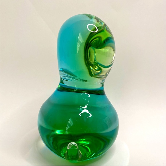 Chalet Canada Solid Glass Duck Green And Blue Color (Paperweight) - Picture 5 of 8